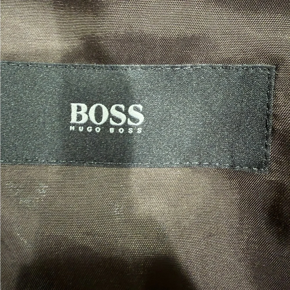 Hugo Boss Brown Wool Silk Blend Blazer size US 42/R